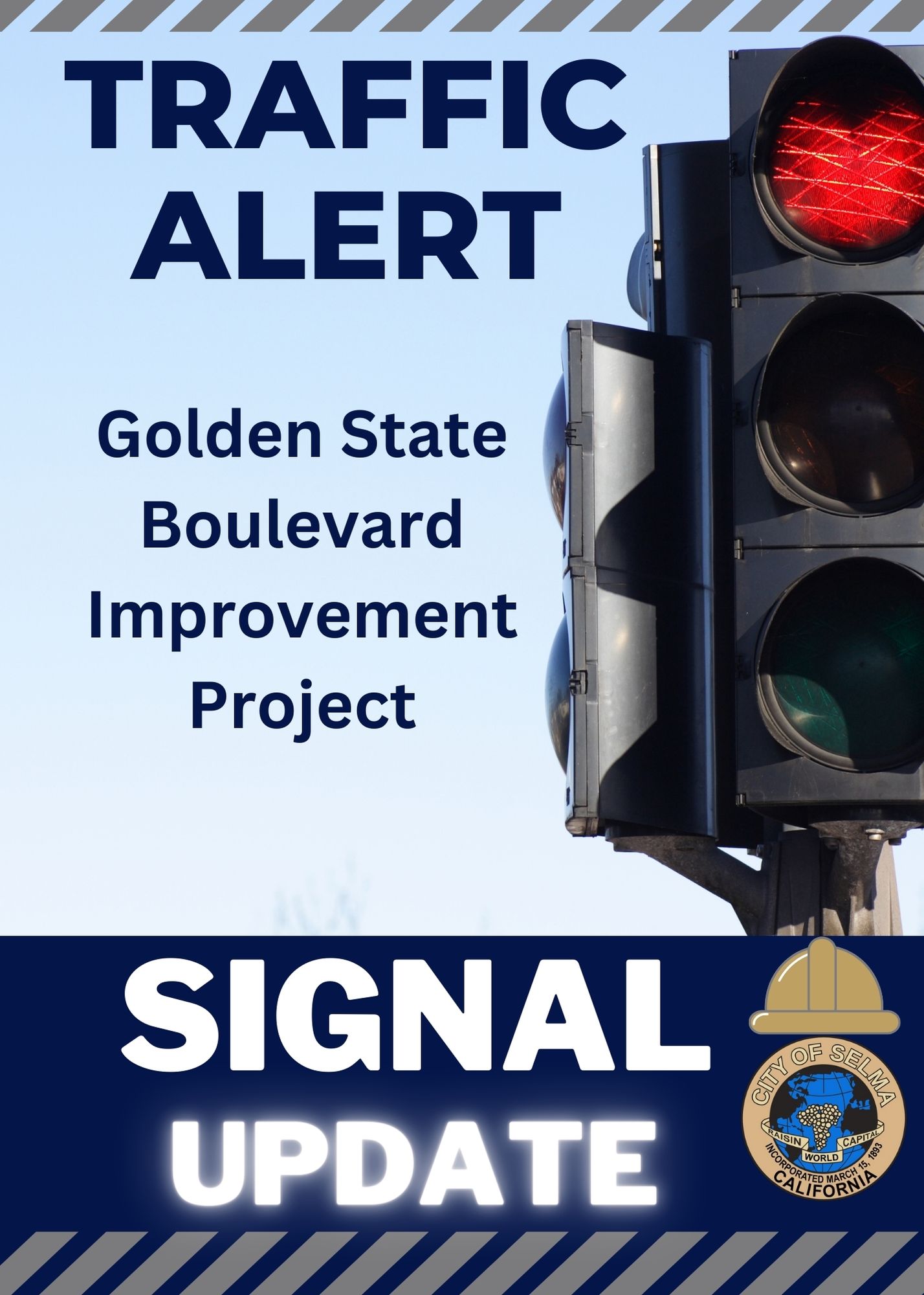 Traffic alert signal update flyer